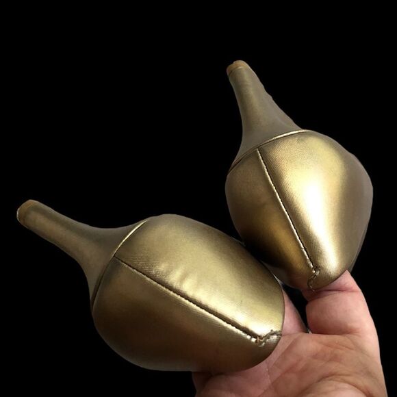 Cole Haan Gold Wedges 7M - Picture 4 of 16